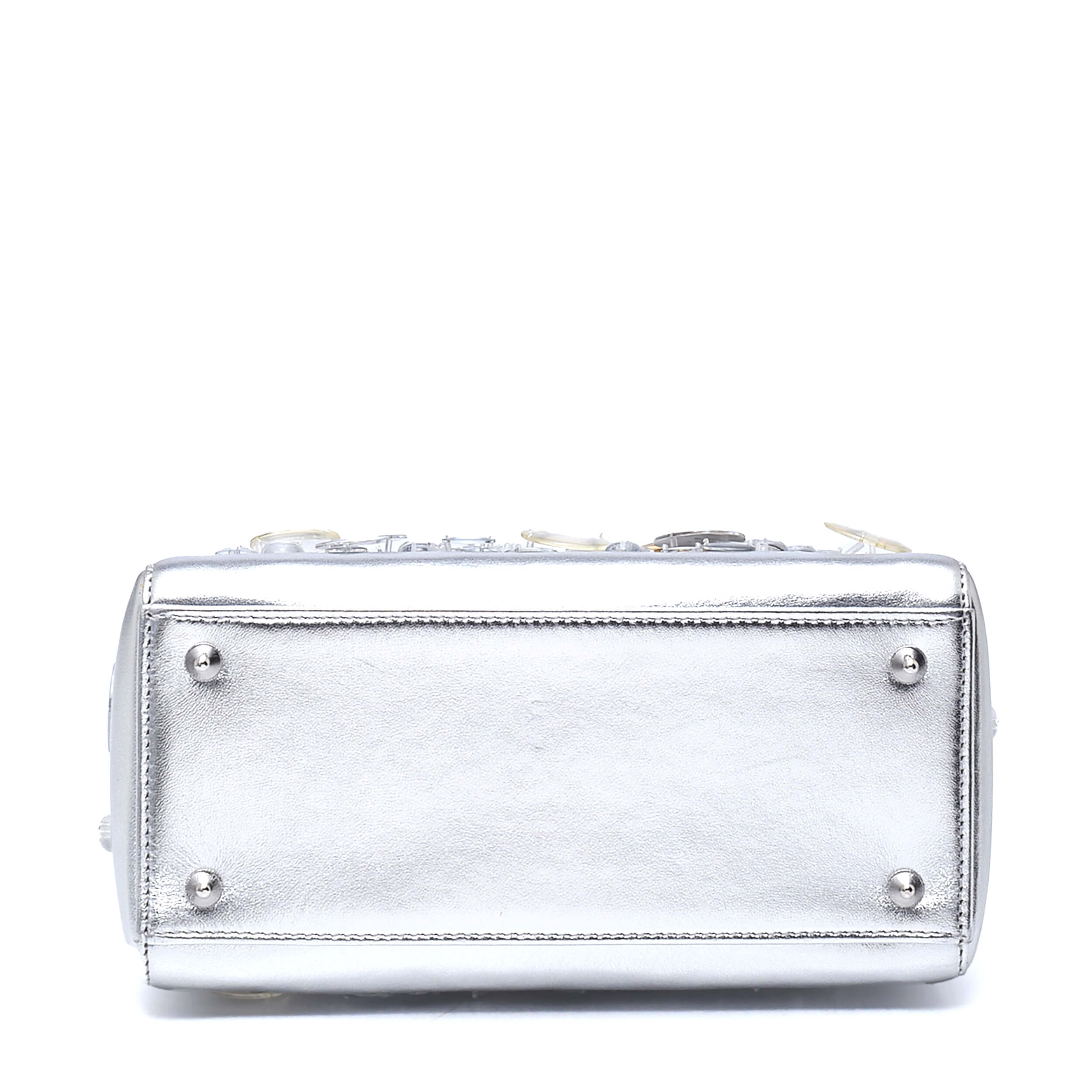 Christian Dior - Metallic Silver Haruka Kojin Small Ltd. Edt. Lady Dior Bag 